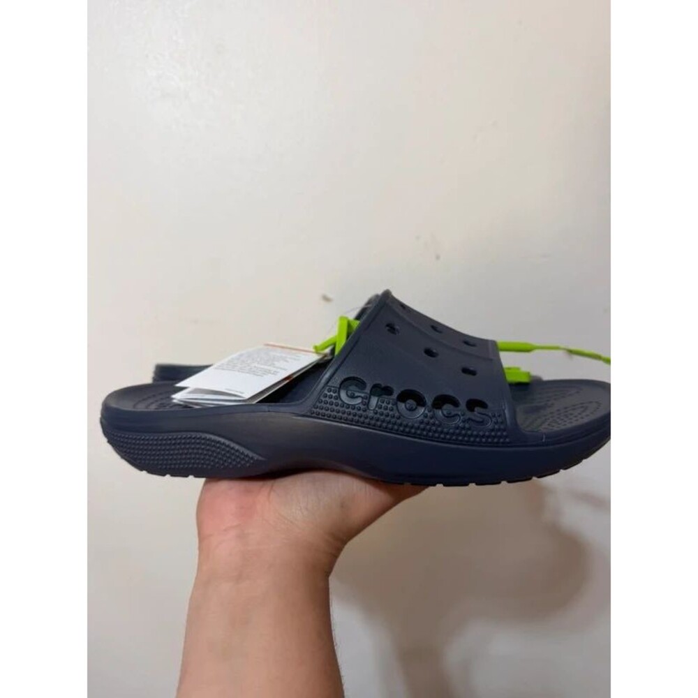 Crocs Unisex Navy Rubber Slip On Casual Clog Sandals Men's Size US